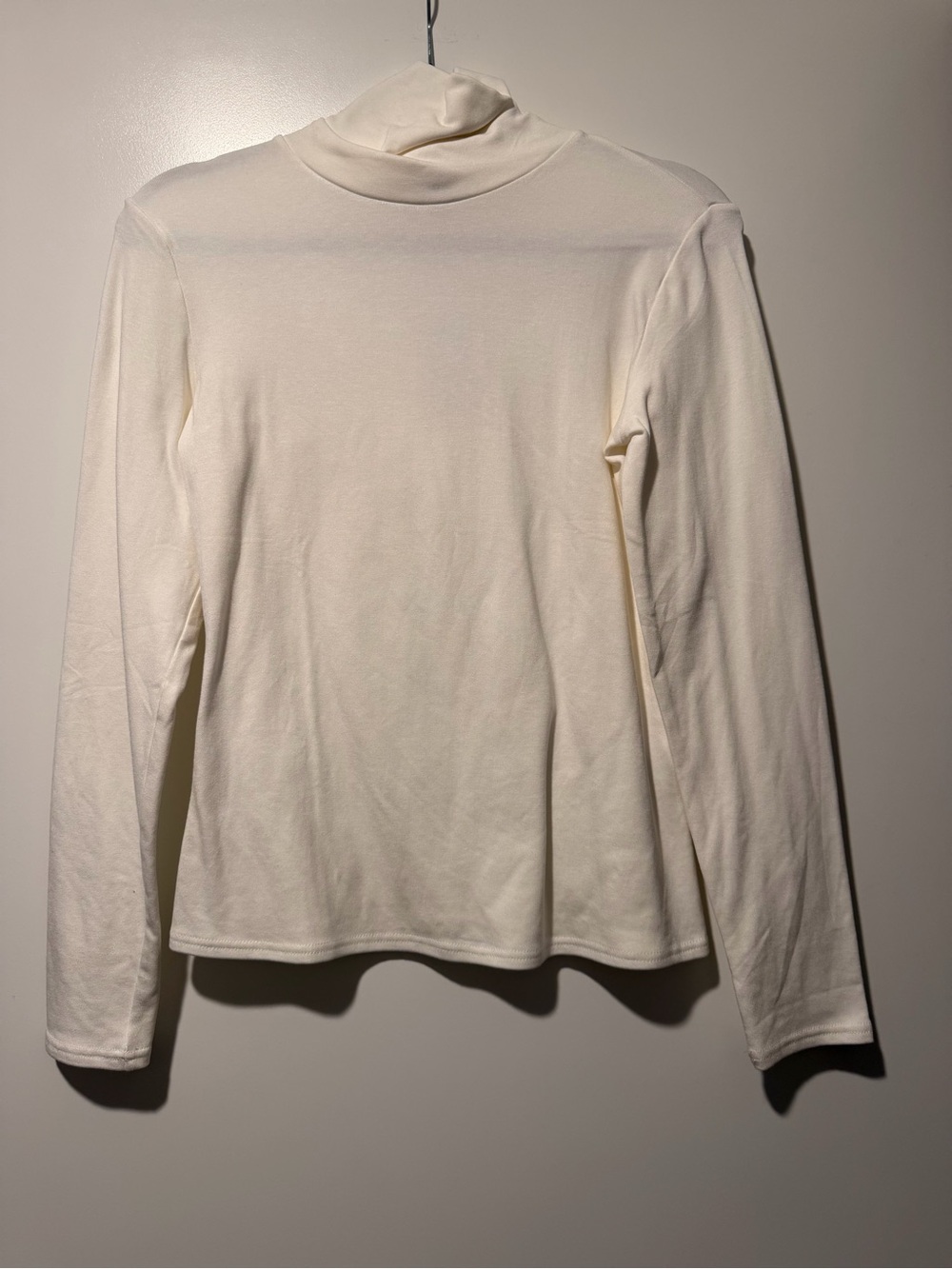 Trendyol Cream Long-Sleeve Turtleneck Top